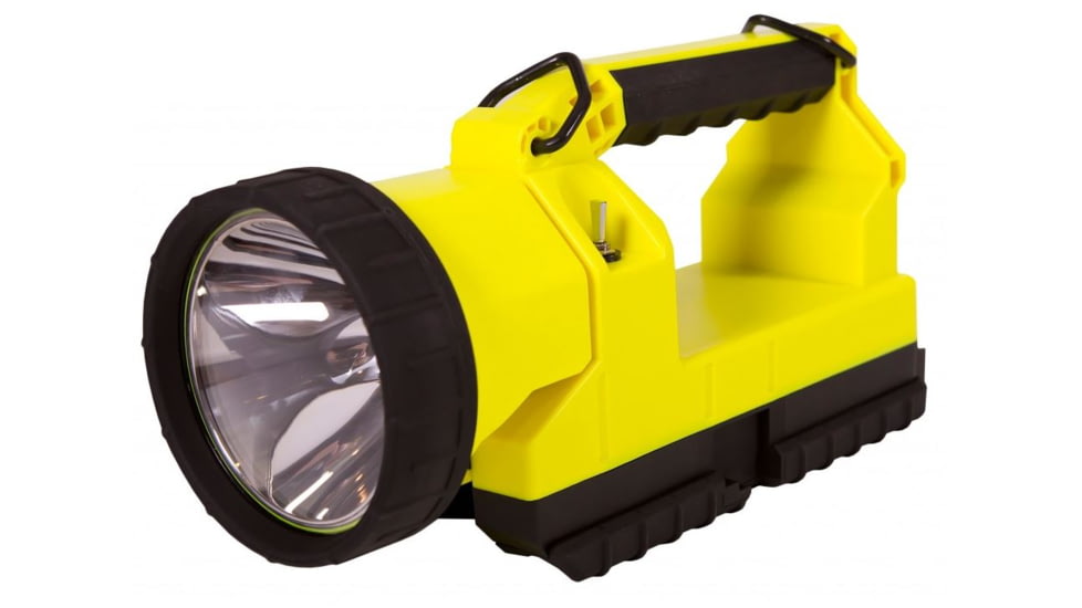 Koehler Bright Star Gen II Lighthawk LED 4-cell w/Charger Base &amp; 12/24V DC Plug Yellow Flashlight, 9.5 7632