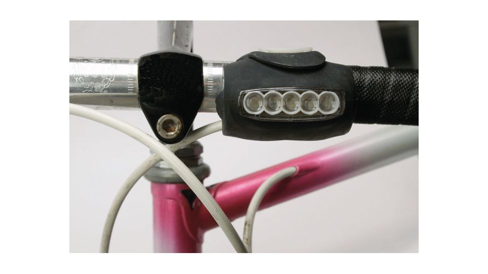 Konus 2pc KONUSBIKE Light Kit,2 Orange LED Wheel Lights,1 Rear Red LED,1 Handlebar Red/White LED 3918