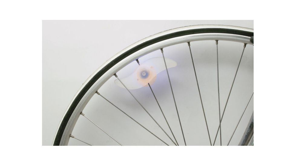 Konus 2pc KONUSBIKE Light Kit,2 Orange LED Wheel Lights,1 Rear Red LED,1 Handlebar Red/White LED 3918