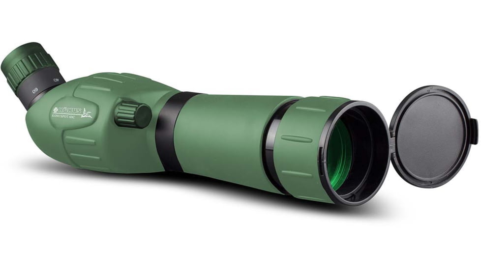 EDEMO Konus Konuspot 60C 20-60x60mm Spotting Scope with Tripod, Rubber, Green, 7125, EDEMO2