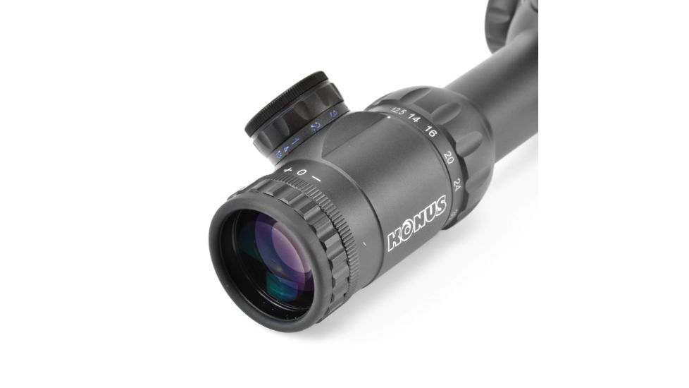 Konus PRO M30 12.5-50x56 30mm Waterproof Rifle Scope,Half-Mil Reticle,Black 7289