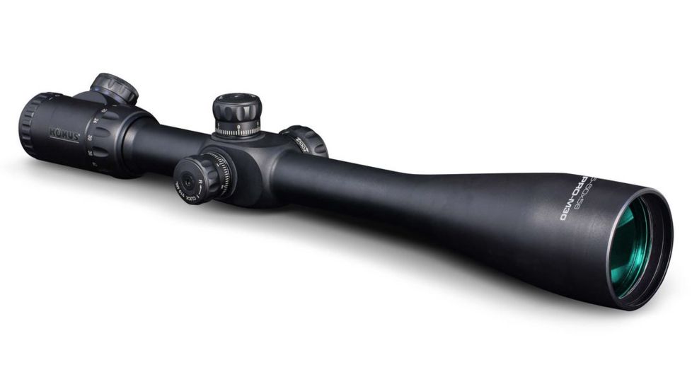 Konus PRO M30 12.5-50x56 30mm Waterproof Rifle Scope,Half-Mil Reticle,Black 7289