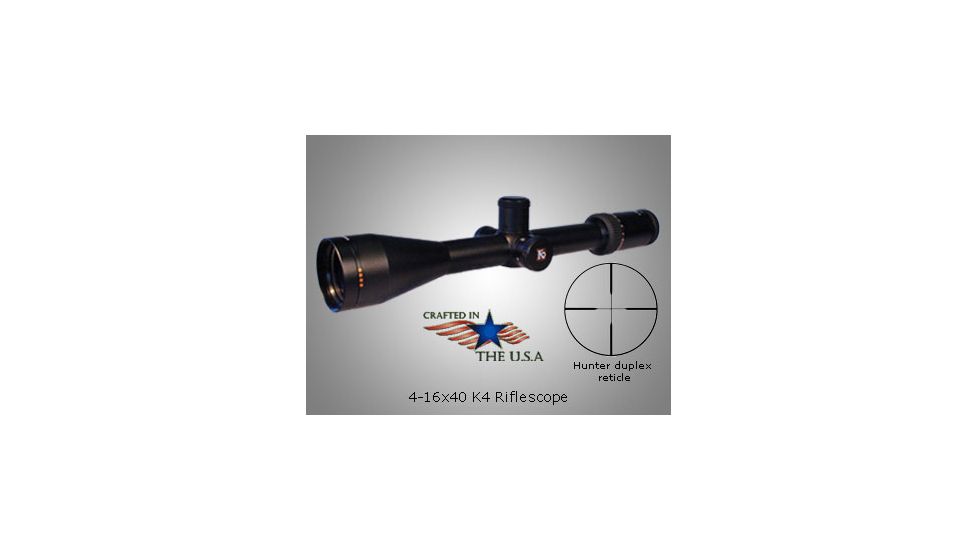 Kruger Optical 4-16x40mm K4 Rifle Scope w/ Hunter Duplex Reticle 63303