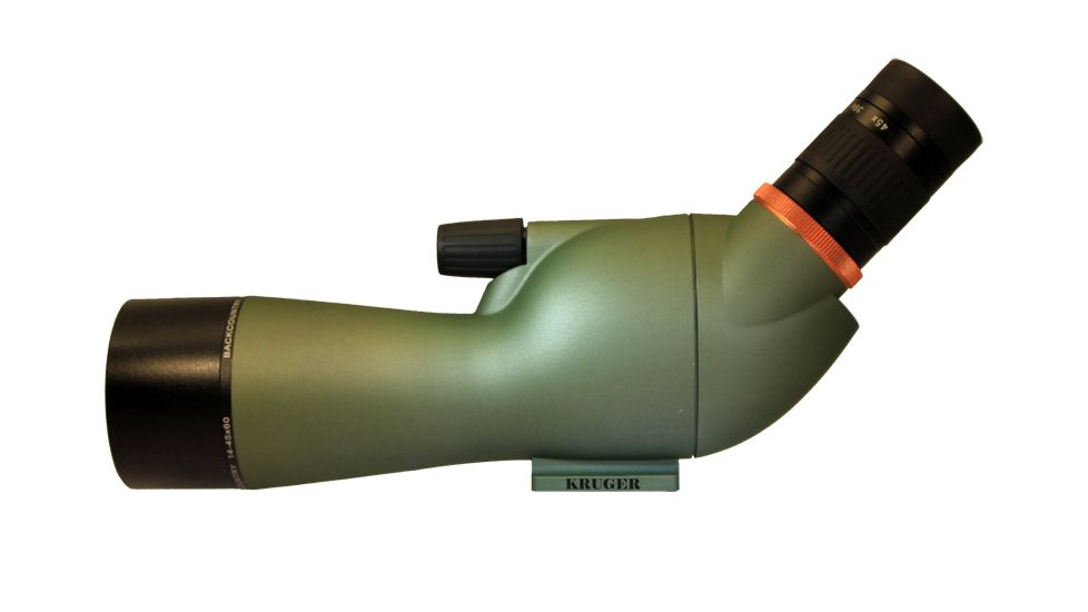 Kruger Optical Back Country Compact 15-45x60 Angled Spotting Scope, Green, 66395