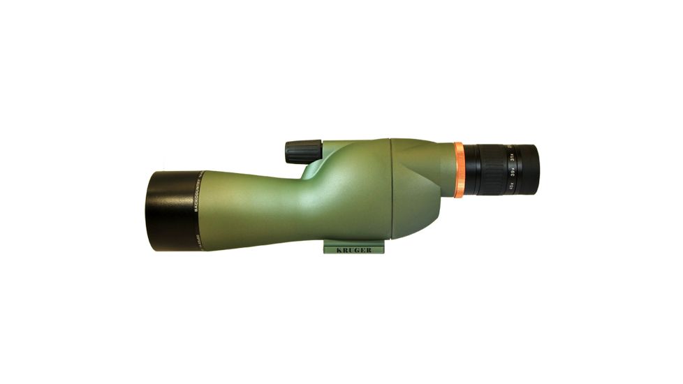 Kruger Optical Back Country Compact 15-45x60 Straight Spotting Scope, Green, 66396