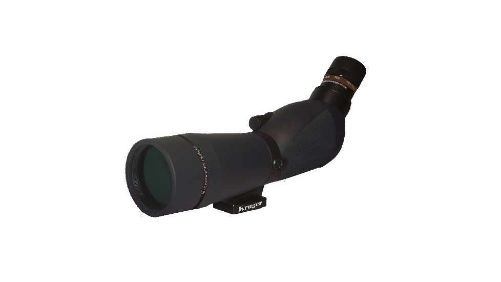 Kruger Optical Backcountry Spotting Scope 20-60x80 Angled, Black 60308