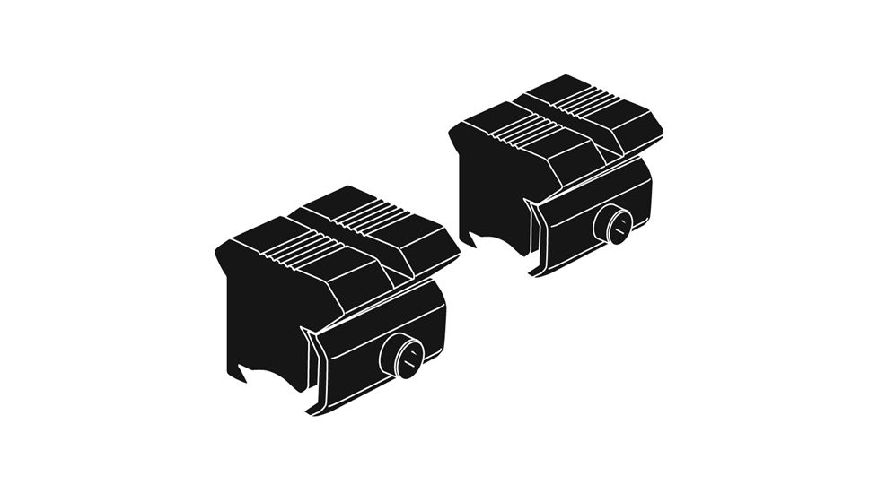 Kwik-Site 3-8 Grooved Receivers KS-T22 1"