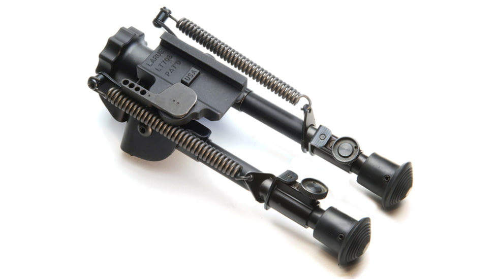 LaRue Tactical Harris BR-S 6-9in Bipod and LT706 QD Lever Mount, Black, 680-001-706-k