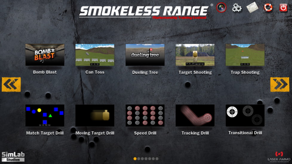 Laser Ammo Smokeless Range Short-Throw Firearms Trainer Combo, Medium, FTSC-ST