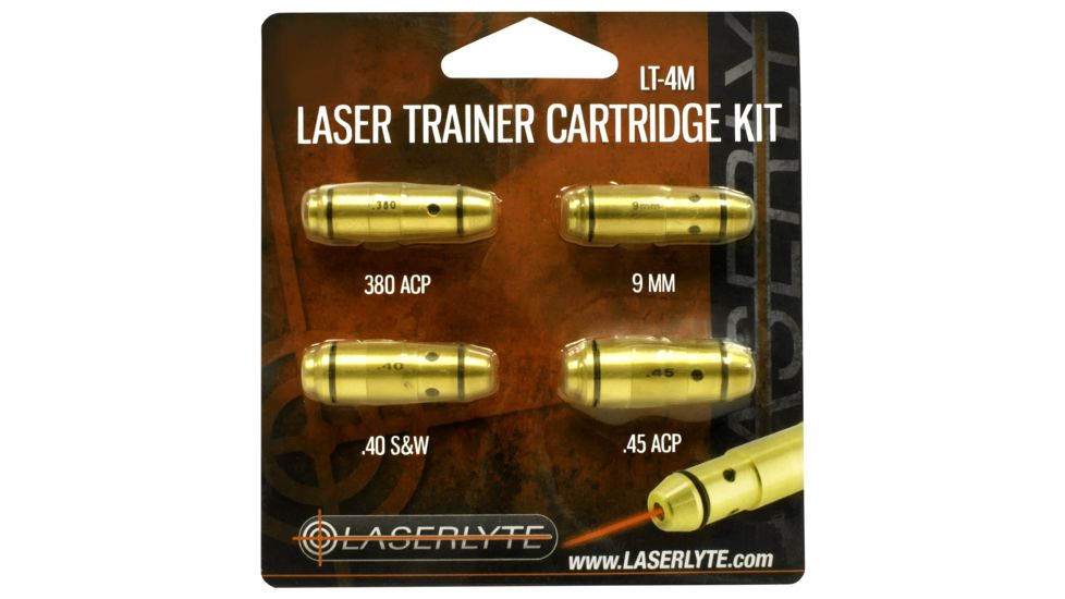 LaserLyte Laser Trainer Cartridge Kit For .380/9mm/.40/.45 Calibers