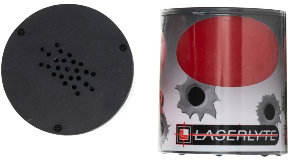 LaserLyte PopperTyme Laser Targets Compatible with Training Lasers, Red/Black, 1231434