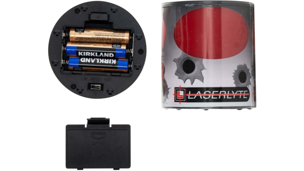 LaserLyte PopperTyme Laser Targets Compatible with Training Lasers, Red/Black, 1231434