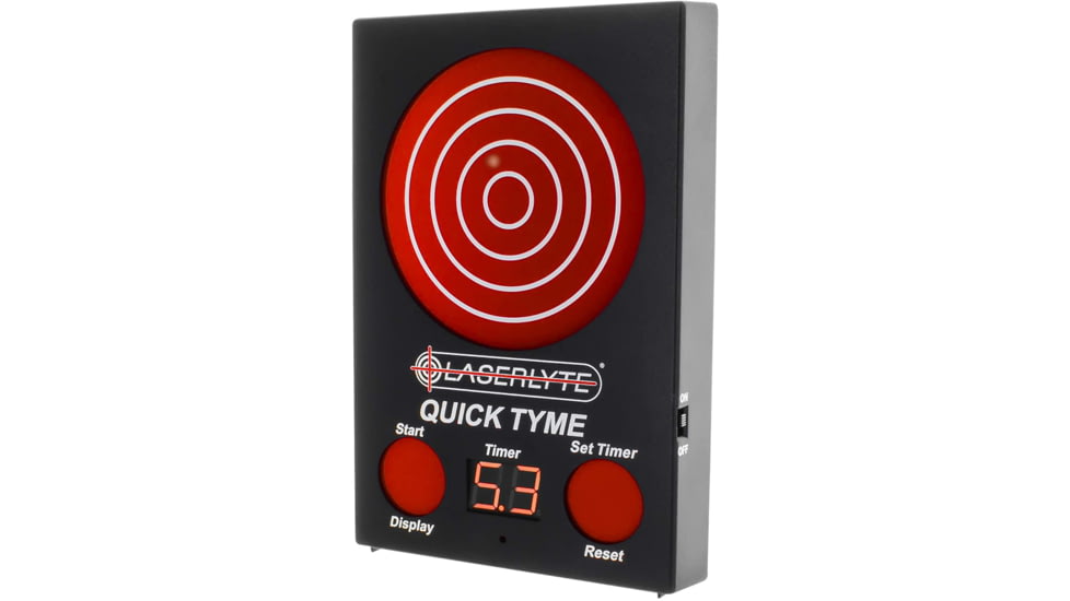 DEMO, LaserLyte Quick Tyme Trainer Target, AA Battery, High-Impact ABS Polymer, Gray, TLB-QDM