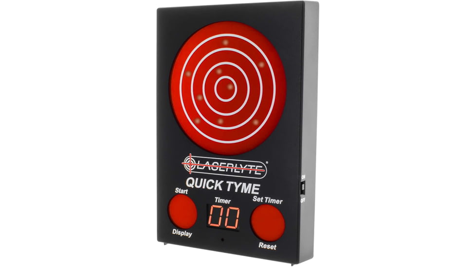 DEMO, LaserLyte Quick Tyme Trainer Target, AA Battery, High-Impact ABS Polymer, Gray, TLB-QDM