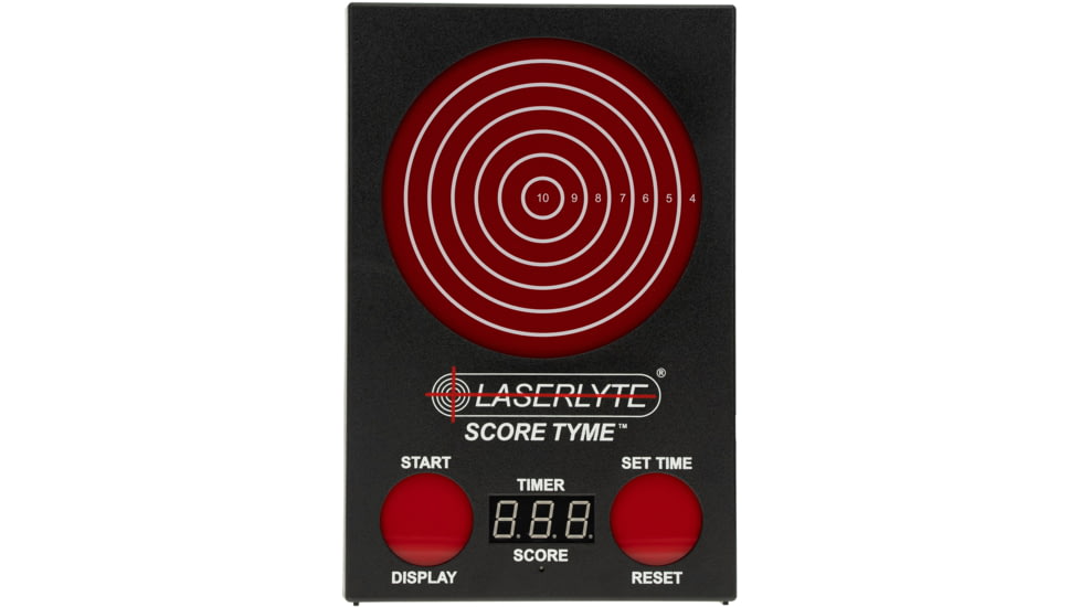 LaserLyte ScoreTyme Scoring Target Compatible with Lasers, Red/Black, 1231436