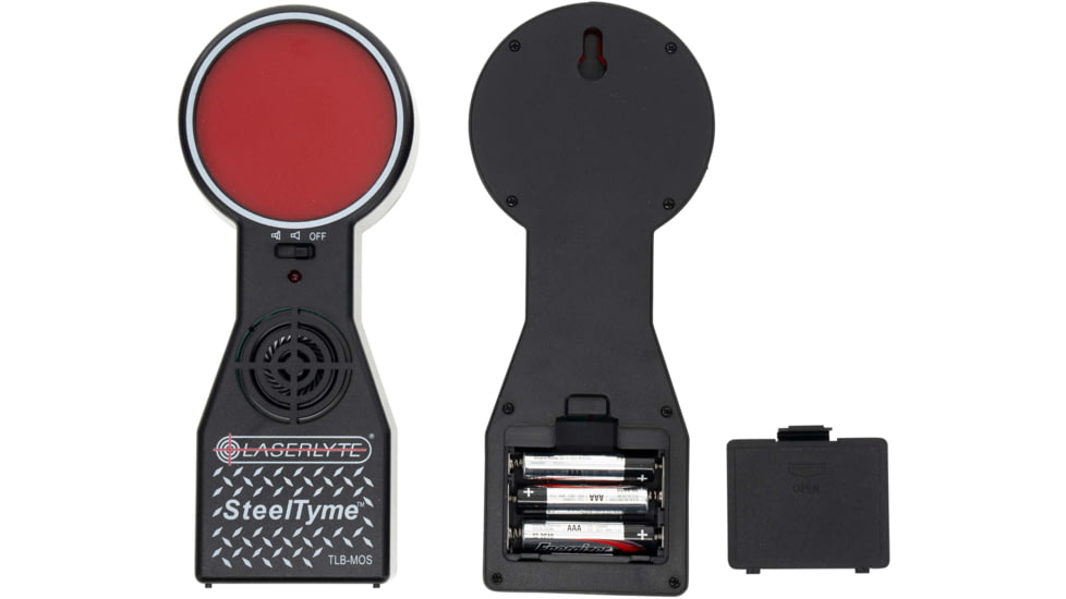 LaserLyte SteelTyme Laser Training Target 2 Pack, Compatible with Training Lasers, Red/Black, 1231433