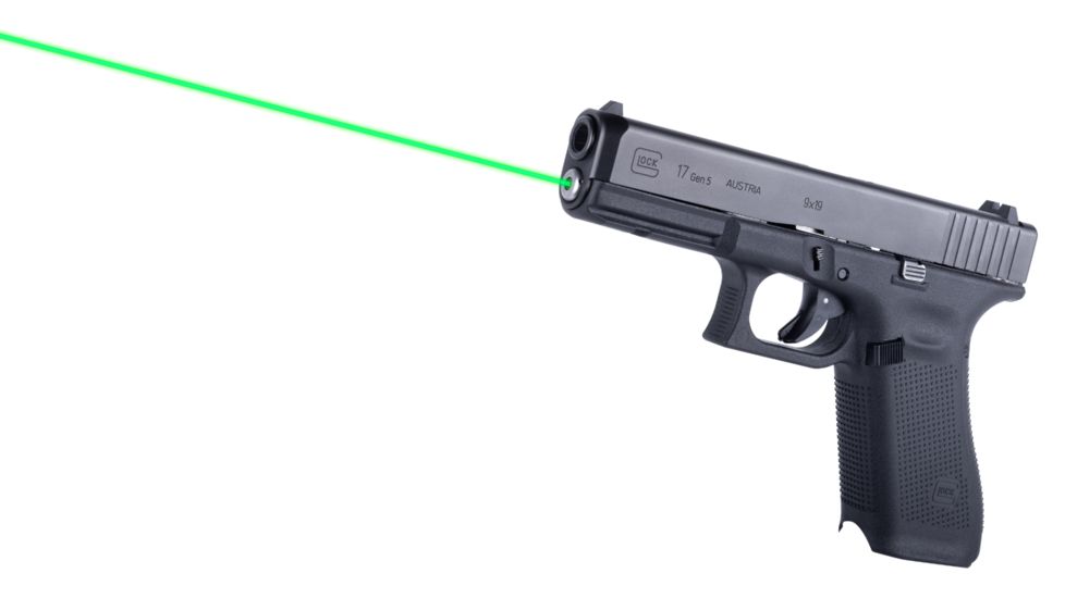 LaserMax Guide Rod Laser Sight, 5mW Green Laser, Glock 17/17 MOS/34 MOS, Gen5, LMS-G5-17G