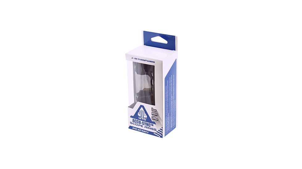 Leapers ACCU-SYNC 1 inch High Profile 34mm / Offset Picatinny Rings AIR12234
