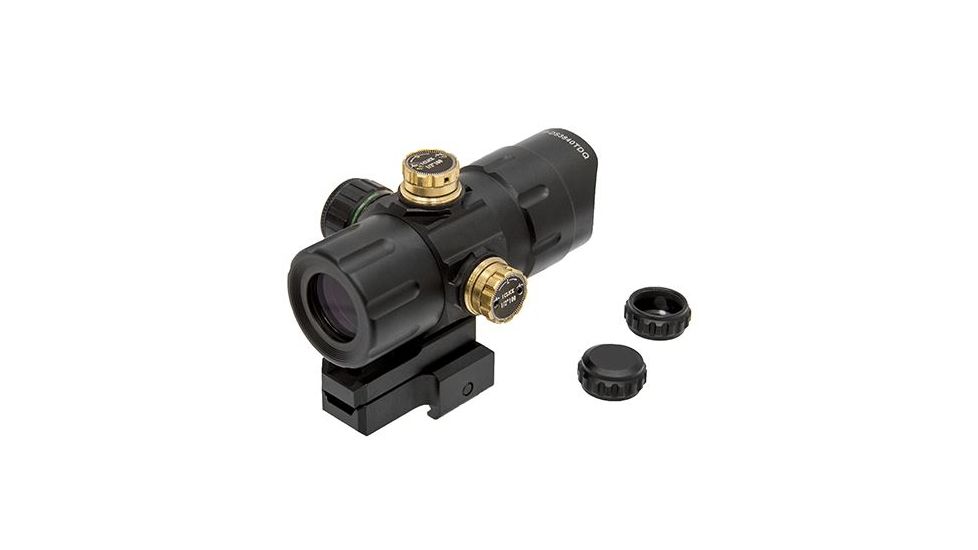 Leapers UTG ITA Red/Green T-Dot with QD Mount, Riser Adaptor, Black, 4.2in SCP-DS3840TDQ