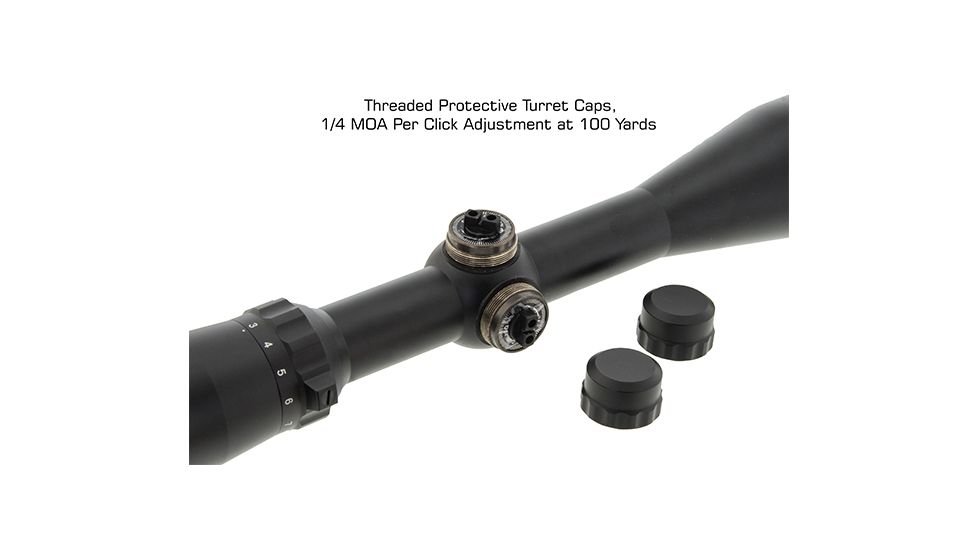 Leapers True Hunter Classic Rifle Scope, 3-9x40mm, 1inch Tube, Second Focal Plane, Wire Mil-dot Reticle, Matte Black, SCP-3940EW