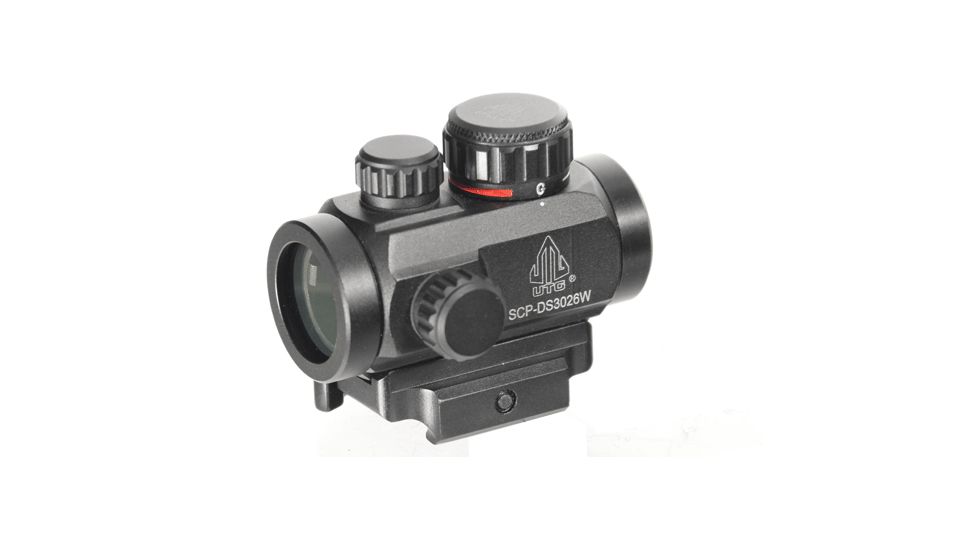 Leapers UTG 2.6in ITA Red/Green Micro Dot Sight with Integral QD Picatinny Mount, SCP-DS3026W