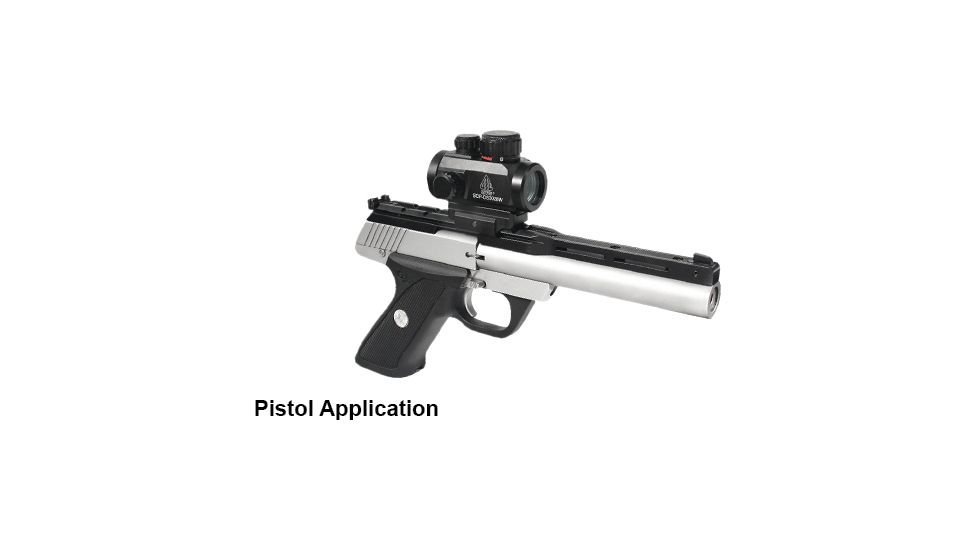 Leapers UTG 2.6in ITA Red/Green Micro Dot Sight with Integral QD Picatinny Mount, SCP-DS3026W