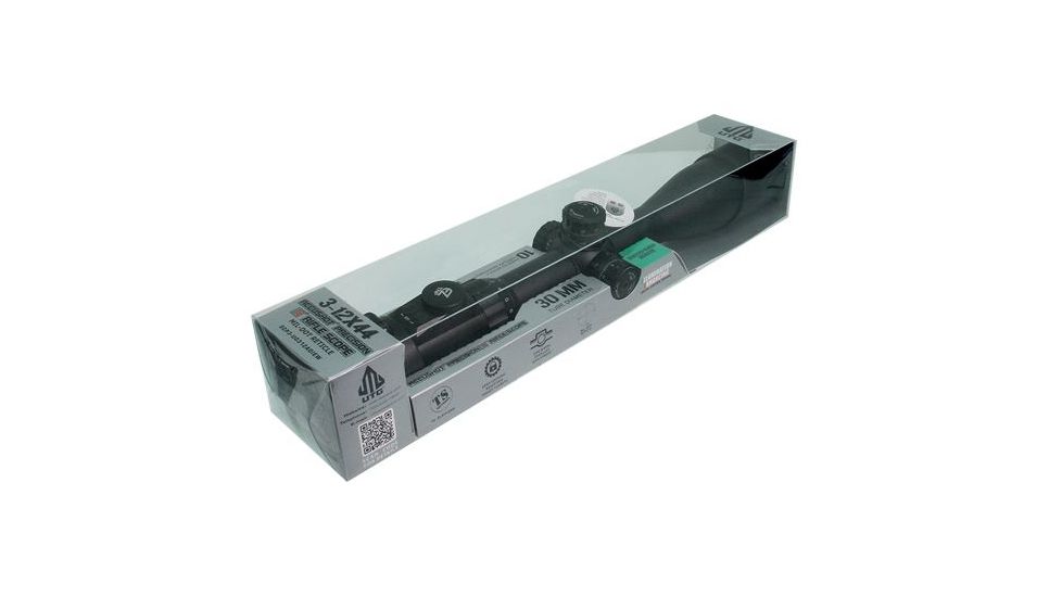 Leapers UTG 3-12X44 30mm Rifle Scope, AO, 36-Color Glass Mil-Dot, QD Rings, _x000D_ SCP3-UG312AOIEW