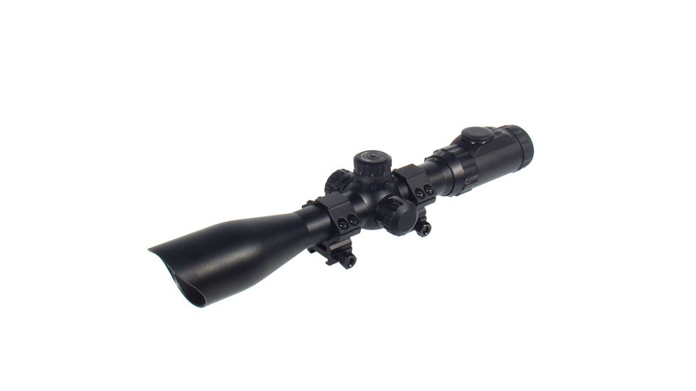 Leapers UTG 30mm SWAT 3-12X44 Full Size Adjusted Objective Mil-dot RGB Rifle Scope SCP3-U3124AOMDL
