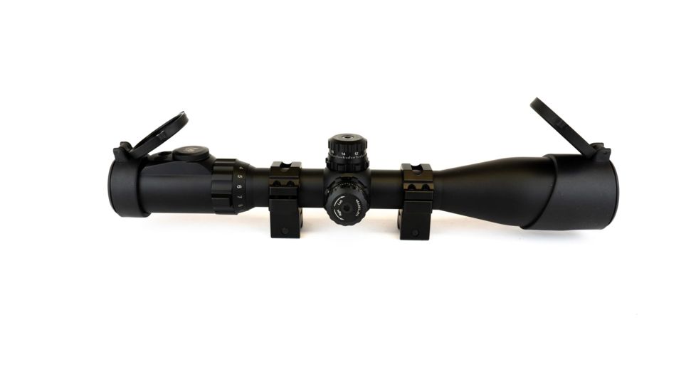Leapers UTG 30mm SWAT 3-12x44 Illumination Enhancing Mil-Dot Reticle Rifle Scope, Black