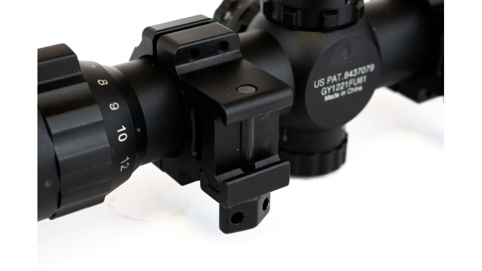 Leapers UTG 30mm SWAT 3-12x44 Illumination Enhancing Mil-Dot Reticle Rifle Scope, Black