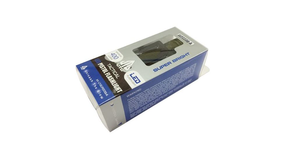 Leapers UTG 400 Lumen Compact LED Weapon Light,Black w/QD Lever Lock LT-ELP223Q-A, EDEMO1
