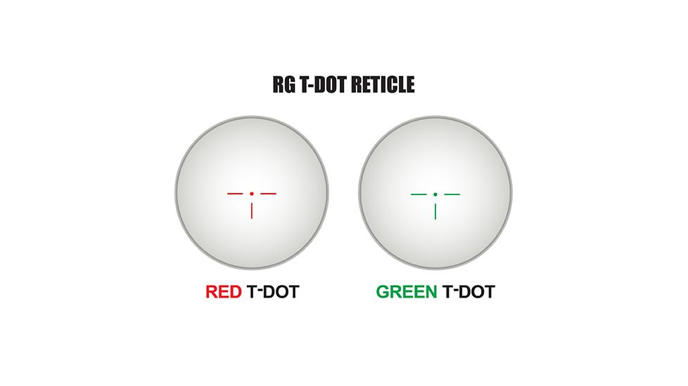 Leapers UTG 6in ITA Red/Green CQB Sight,T-Dot Reticle w/Offset QD Mount SCP-TDTDQ
