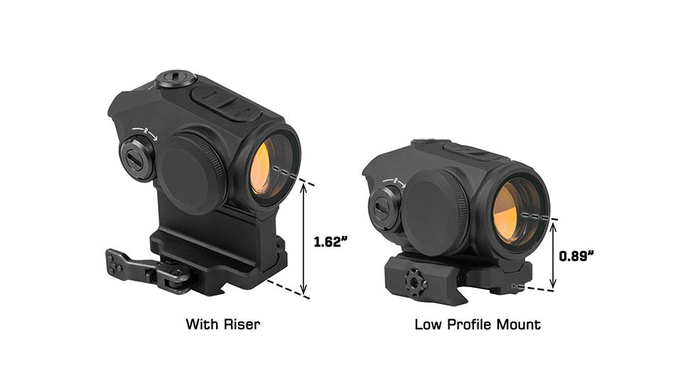 Leapers UTG ACCU-SYNC 2018R Dot Sight, Red 3.0 MOA Single Dot, for Mini ACOG Footprint, Black, OP-DS2018R
