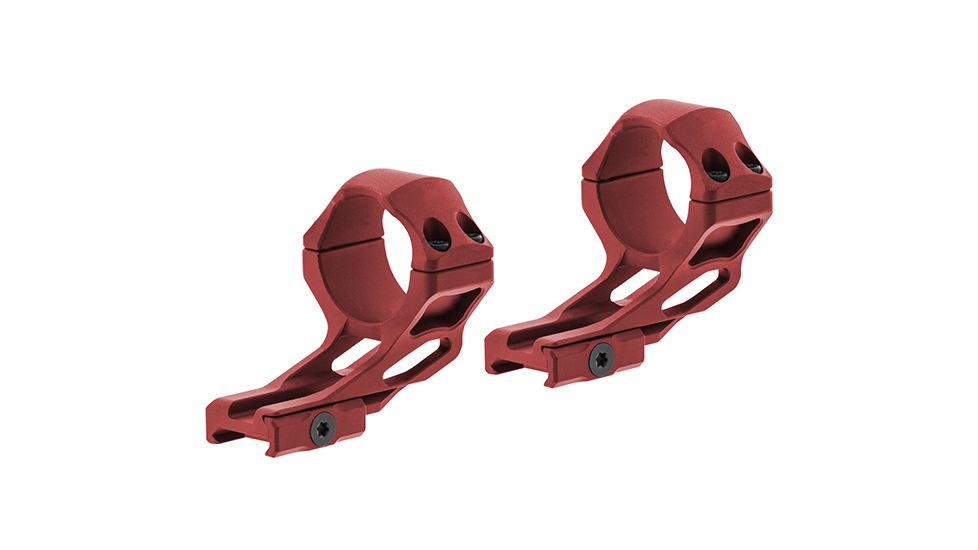 Leapers UTG Accu-Sync 34mm High Profile 37mm Offset Pic. Rings, Red Anodize AIR422SAR