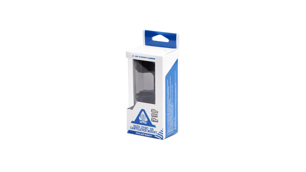 Leapers UTG ACCU-SYNC QR Cantilever Mount, 30mm, High Profile, 34mm Offset, Black, AIR32234Q