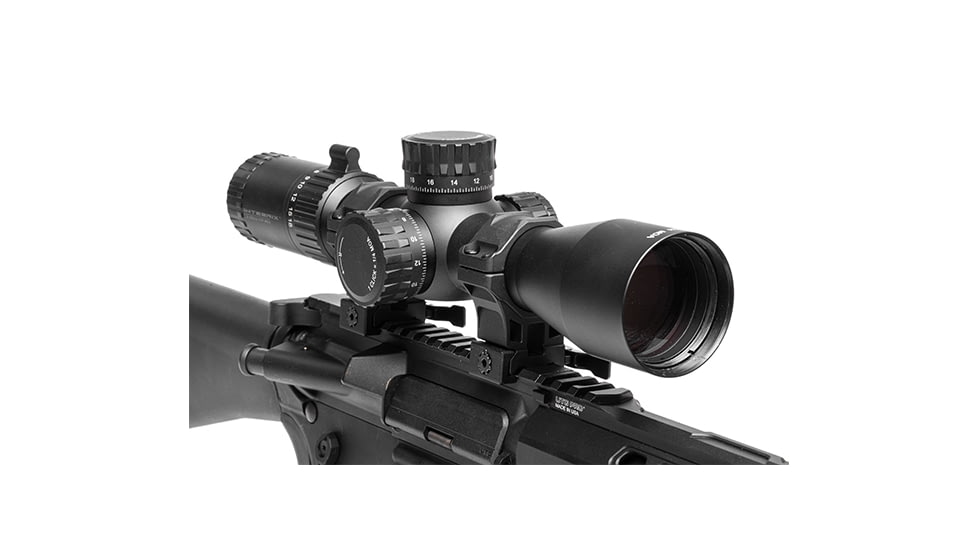 Leapers UTG ACCU-SYNC QR Scope Rings, 34mm, X-High Profile, Picatinny, Black, AQR422