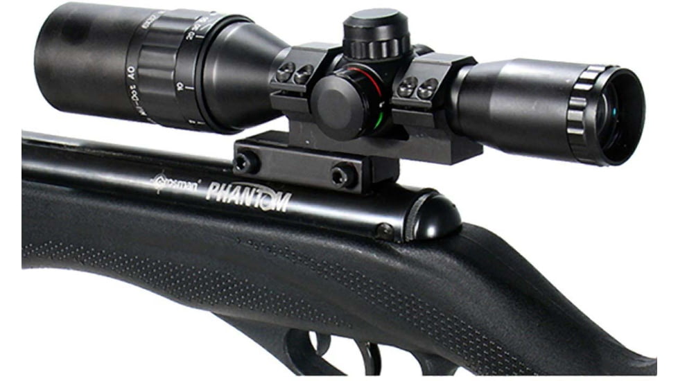 Leapers UTG ACCUSHOT 1in Bidirection Offset Airgun Integral Mount, Black, RGPMOFS38-25H4