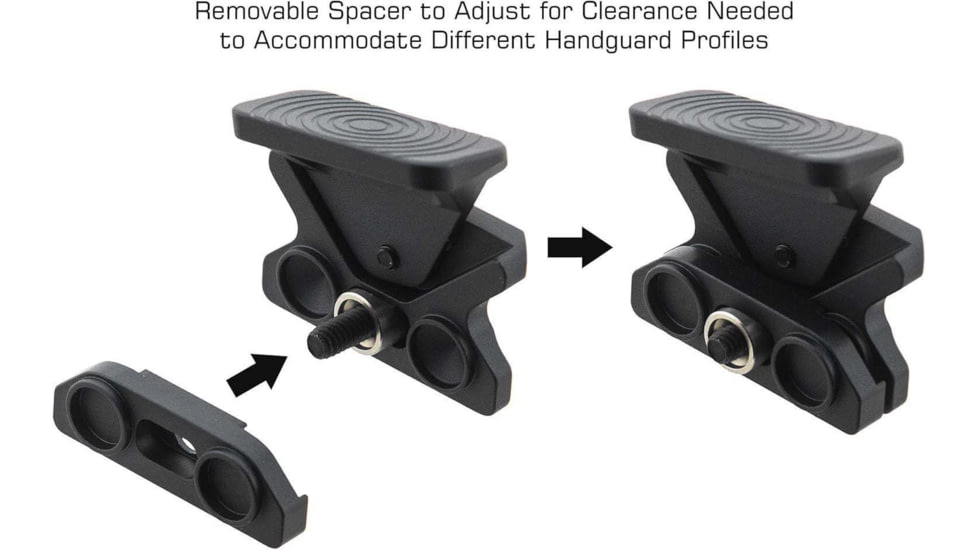 Leapers UTG Angled Index Mount, Keymod, Matte Black, TL-TRK01