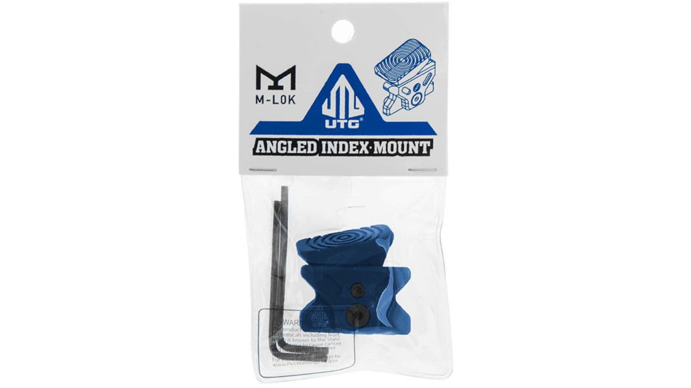 Leapers UTG Angled Index Mount, M-LOK, Matte Blue, TL-TRM01B