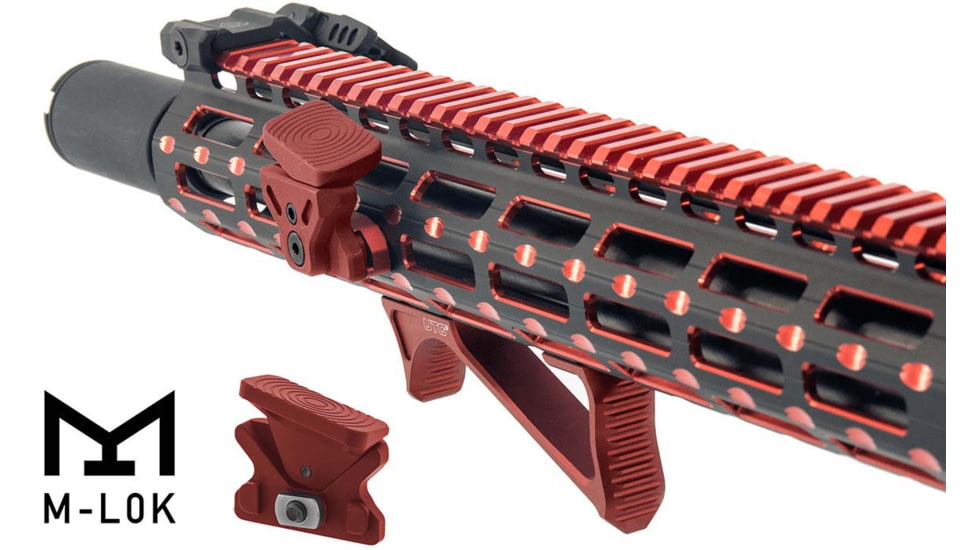 Leapers UTG Angled Index Mount, M-LOK, Matte Red, TL-TRM01R