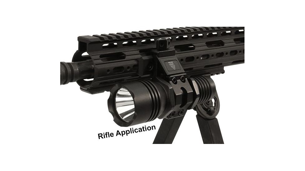 Leapers UTG COP 200 Lumen LED Light, Single Battery, Handheld or QD Mount, _x000D_ LT-EL138