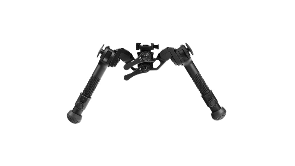 Leapers UTG Goliath Bipod, Fits 1913 Picatinny Rails, 6"-8" Center Height, Anodized Finish, Black, TL-BPFS03Q