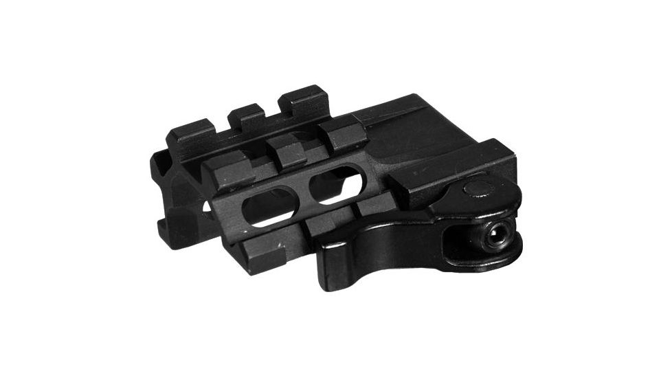 Leapers UTG LE Rated Quad-Rail/2 Slot Angle Mount w/ Integral QD Lever ...