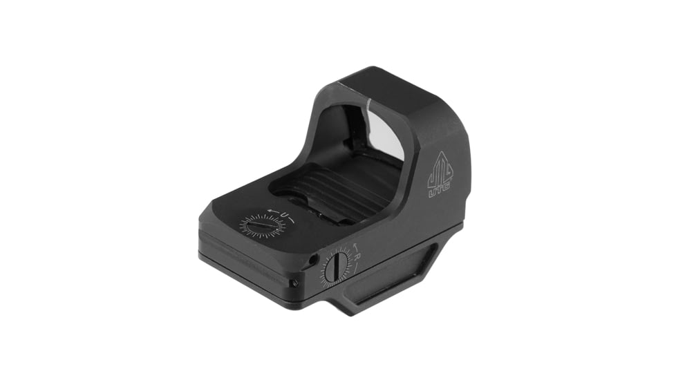 Leapers UTG OP3 Micro Red Dot Sights - Reflex, 4 MOA Single Dot, Green, Adaptive Base, Black, OP-RDM20G