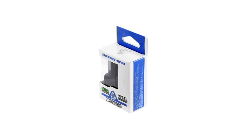 Leapers UTG OP3 Micro Red Dot Sights - Reflex, 4 MOA Single Dot, Green, Adaptive Base, Black, OP-RDM20G