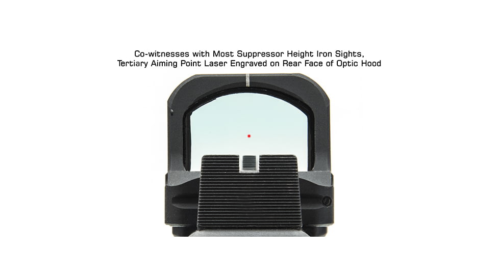 Leapers UTG OP3 Micro Red Dot Sights - Reflex, Red 4 MOA Single Dot, Adaptive Base, Black, OP-RDM20R