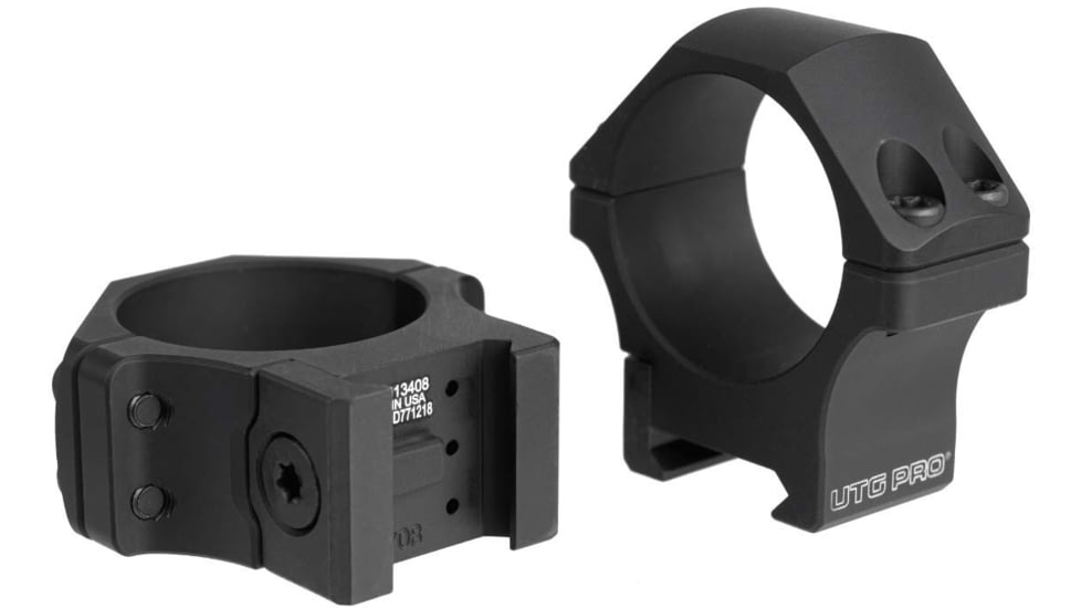Leapers UTG P.O.I 34 mm Picatinny Scope Rings, Low Profile, Black, RWU013408