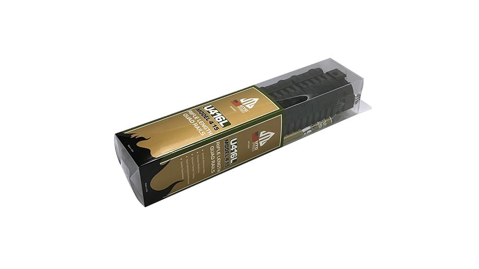 Leapers UTG Pro Model 4-15 Rifle Length Quad Rail System - Black MTU003