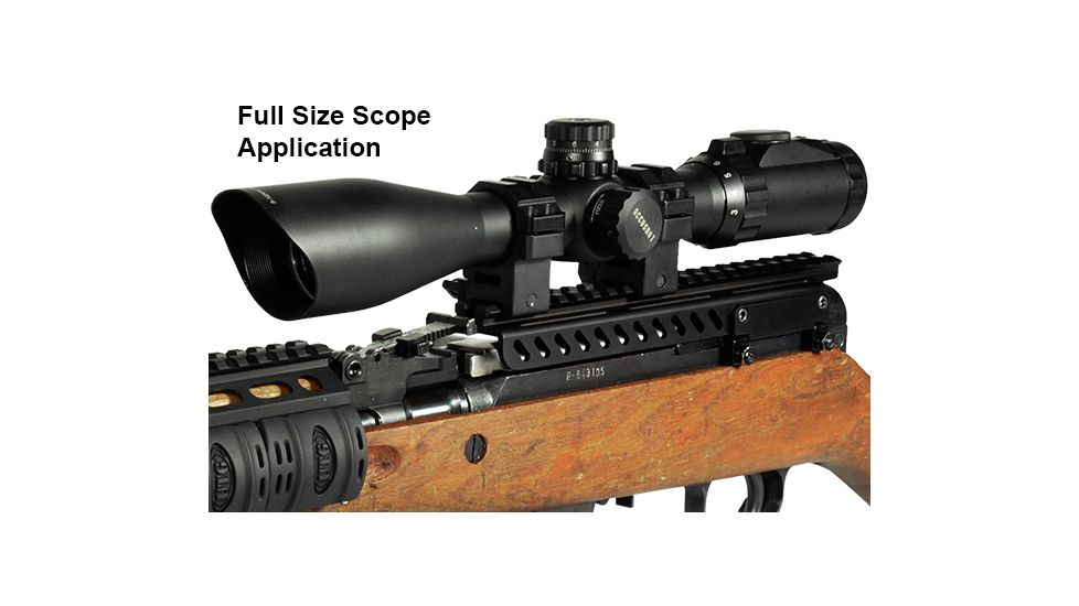 Leapers UTG PRO SKS Receiver Cover Mount w/22 Slots, Shell Deflector, MTU017