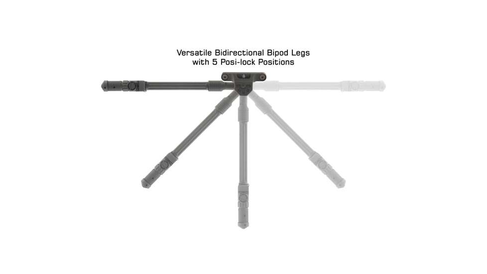 Leapers UTG Recon Flex II M-LOK Bipod, Center Height 9 in-12 in, Black, TL-BPDM04